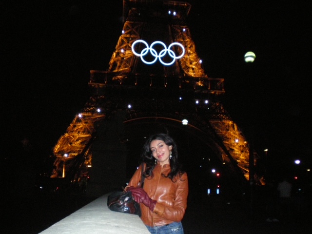 me in front of the eiffel tower (2024 olympics edition)